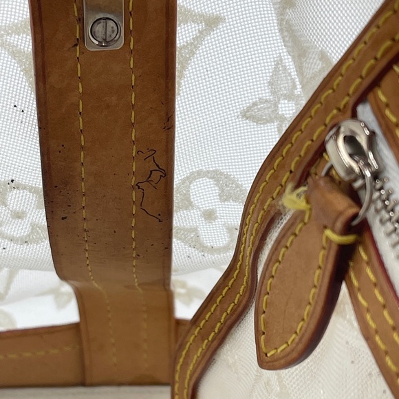 Louis Vuitton Transparent Clear Monogram Embroidered Nylon Mesh Lockit Rare LV - Picture 13 of 16